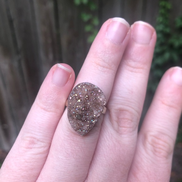 Copper Aura Druzy Ring - Picture 6 of 7